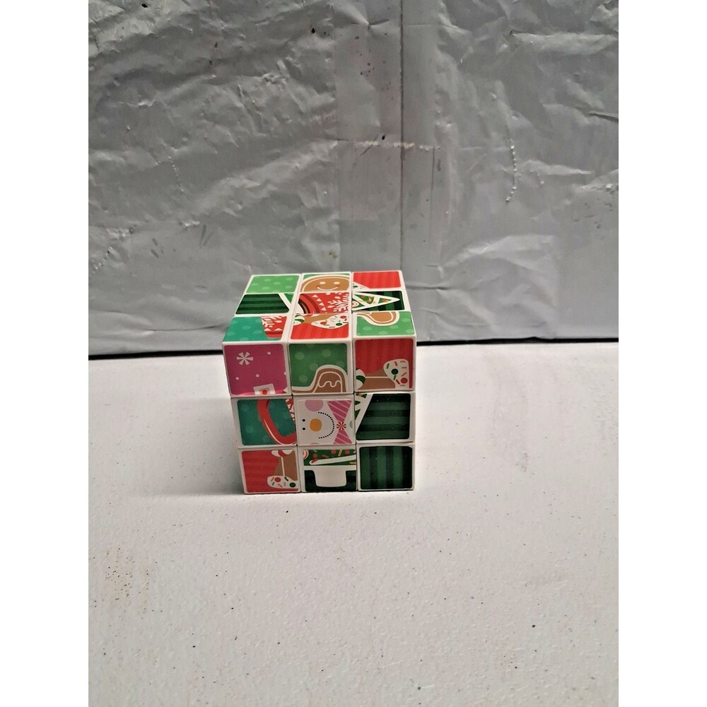 Greenbrier Holiday Christmas Puzzle Cube, Snowman, Gingerbread Man, etc